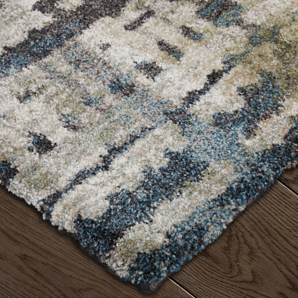 Feizy Skyview 39QBF Gray Black Ivory Area Rug