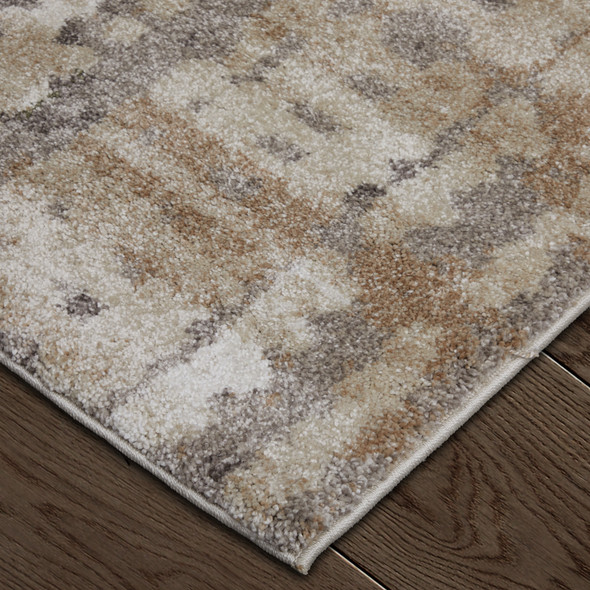 Feizy Skyview 39QBF Brown Tan Ivory Area Rug