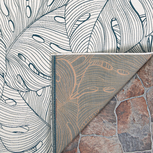 Couristan Castille 2913 4111 Palma Petrol Rug