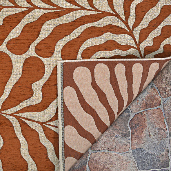 Couristan Castille 2918 2703 Fiore Terra-Cotta Rug