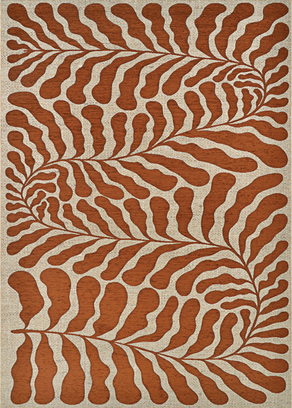 Couristan Castille 2918 2703 Fiore Terra-Cotta Rug
