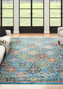 Couristan Gypsy AY76 0617 Nameh Blue Topaz Rug