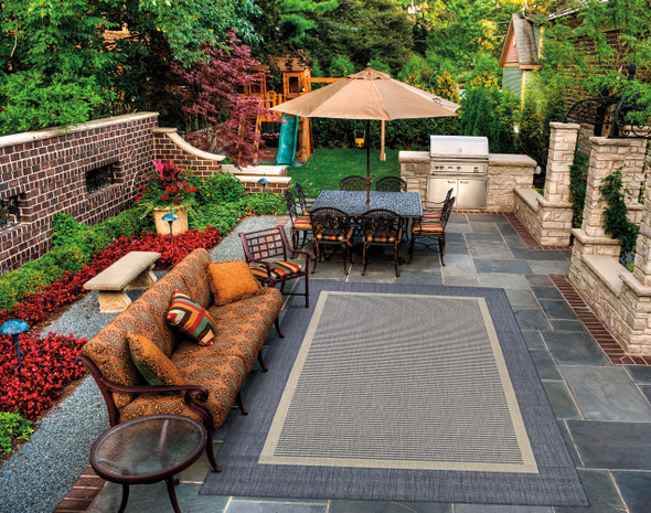 Couristan Palo Santo PS02 4001 Tulum Pool Blue Rug