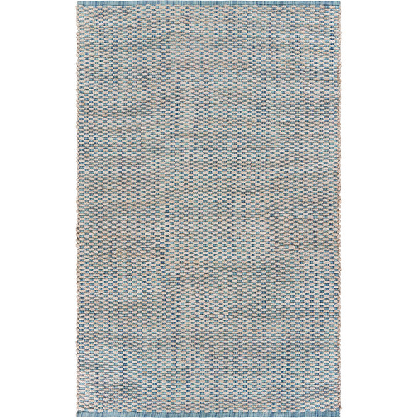 LR Home Bleached Naturals 81436 Blue Ivory Rug