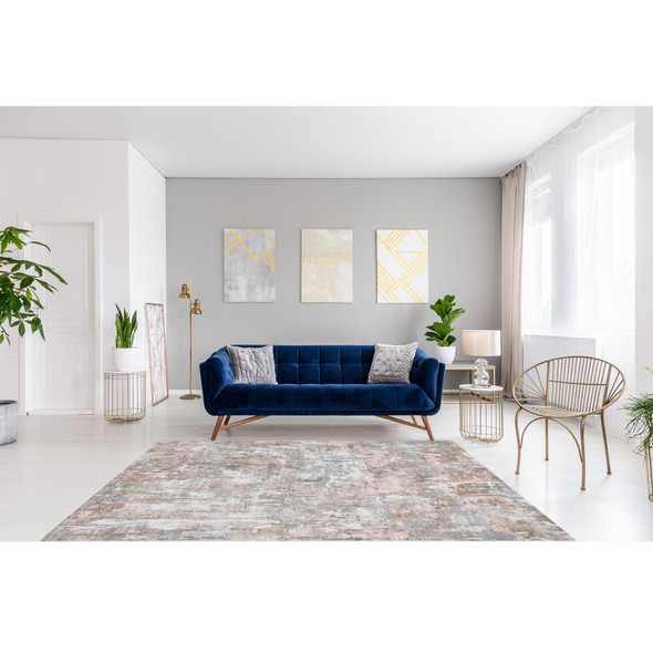 LR Home Calypso 81691 Gray Pink Rug