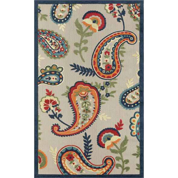 LR Home Copa Cabana 81817 Beige Mutli Rug