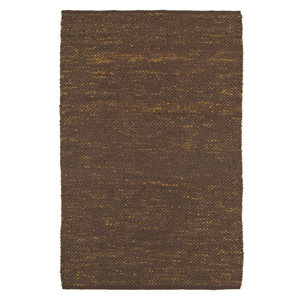 LR Home Distressed Natural Fiber 03610 Espresso Rug