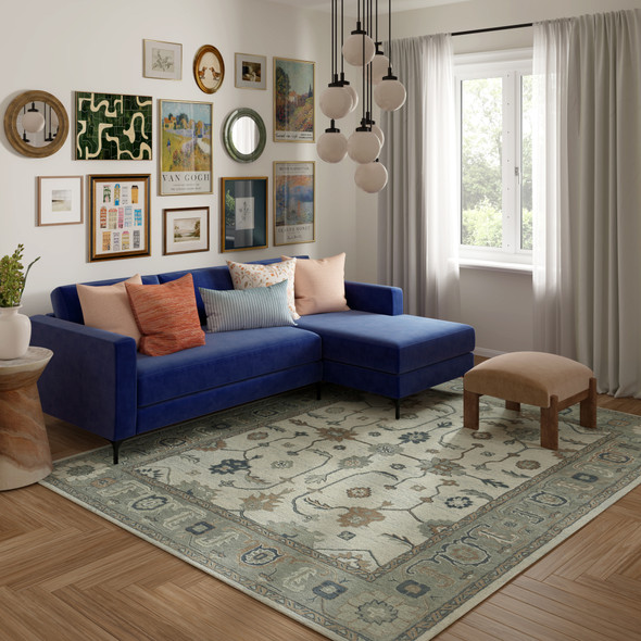 LR Home Elize 82948 Blue Gray Rug