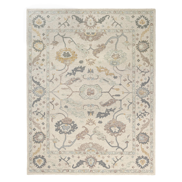 LR Home Pallor 82778 Cream Gray Rug