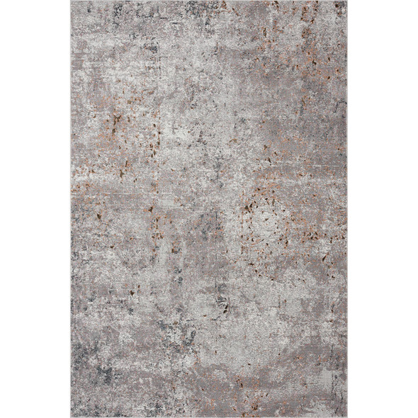 LR Home Revolution 81804 Gray Cream Rust Pink Rug