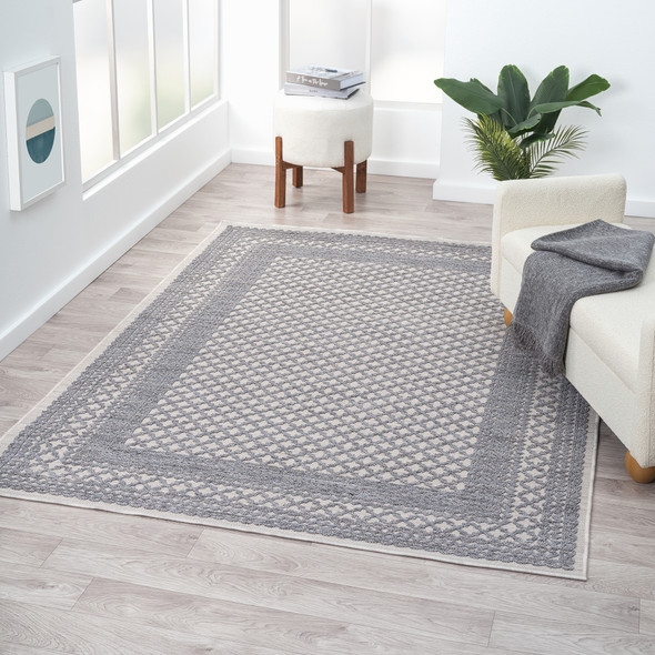 LR Home Westport 82291 Light Blue Rug