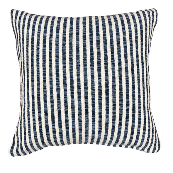 LR Home Quincy 04651 Blue White Pillow
