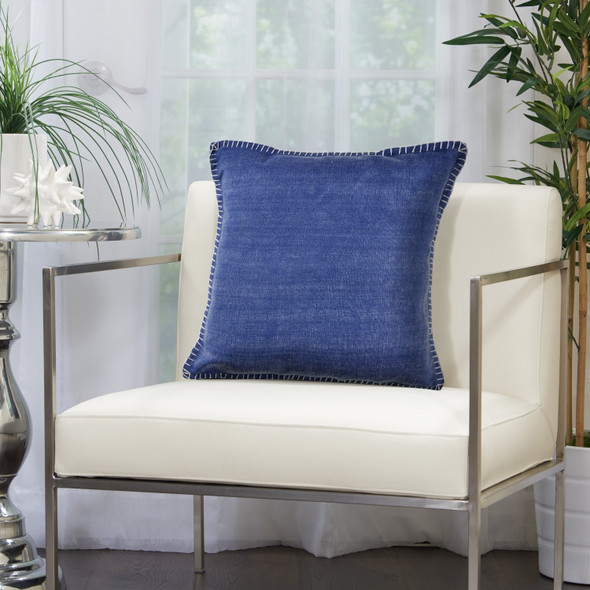 LR Home Vital 04704 Twilight Blue Pillow