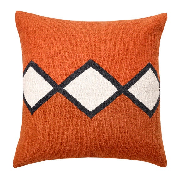 LR Home Apollo 07894 Orange White Black Pillow