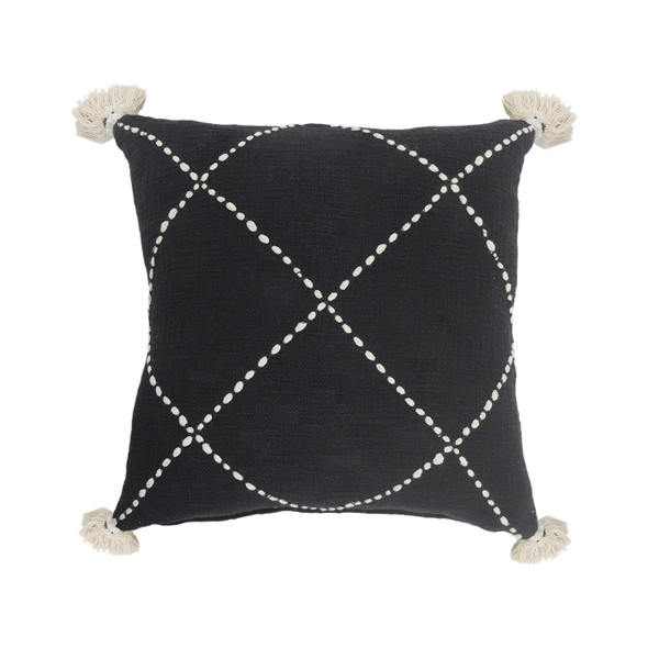 LR Home Avant-garde 07543 Black Natural Pillow