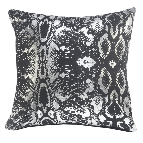 LR Home Beastly 07665 Black Silver Pillow