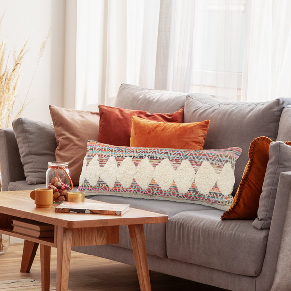 LR Home Chindi 07342 Multicolor Natural Pillow