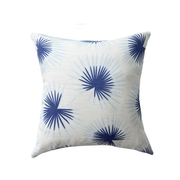 LR Home Coastal 08802 Navy Blue White Pillow