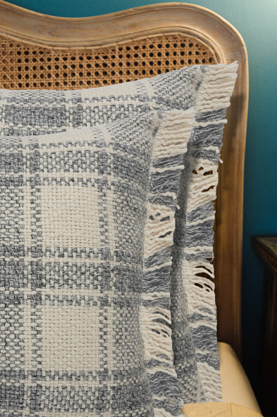 LR Home Drew 07624 Ivory Gray Pillow