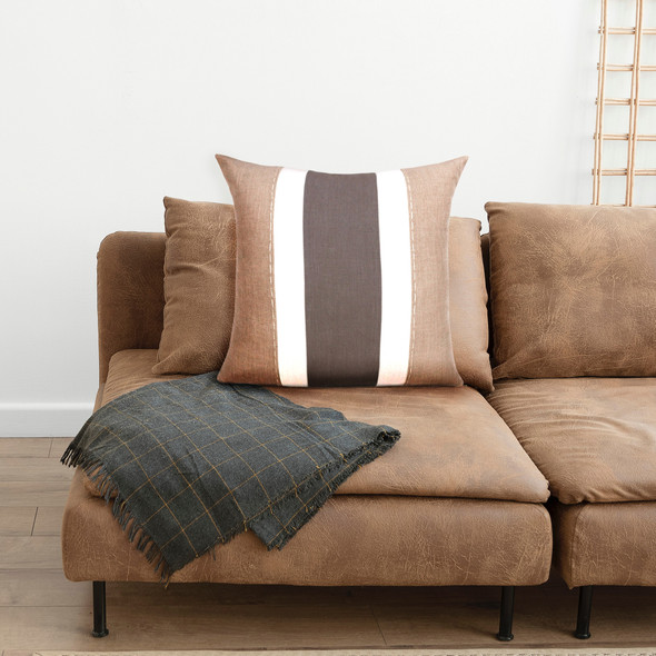 LR Home Estate 07930 Gray Tan Pillow