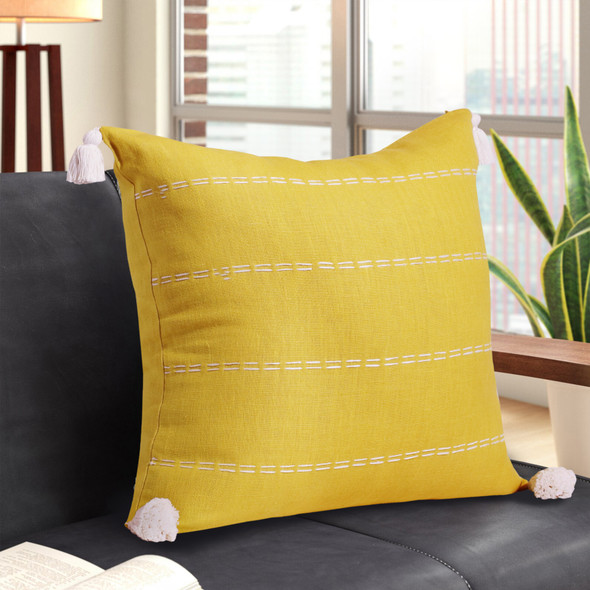 LR Home Estate 07932 Mustard Pillow