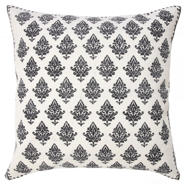 LR Home Fantasy 07799 White Black Pillow