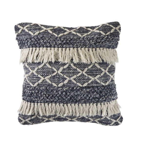 LR Home Homestead 07457 Navy Ivory Pillow
