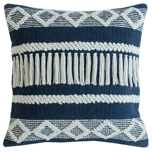 LR Home Homestead 07618 Blue Ivory Pillow