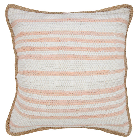 LR Home Riley 07829 Coral Pink Pillow