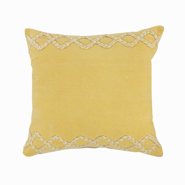 LR Home Rory 07567 Yellow Cream Pillow