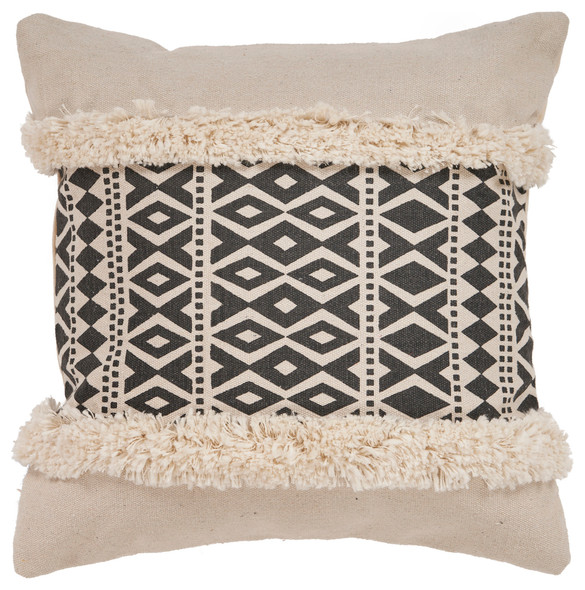 LR Home Soiree 07333 Black Natural Pillow