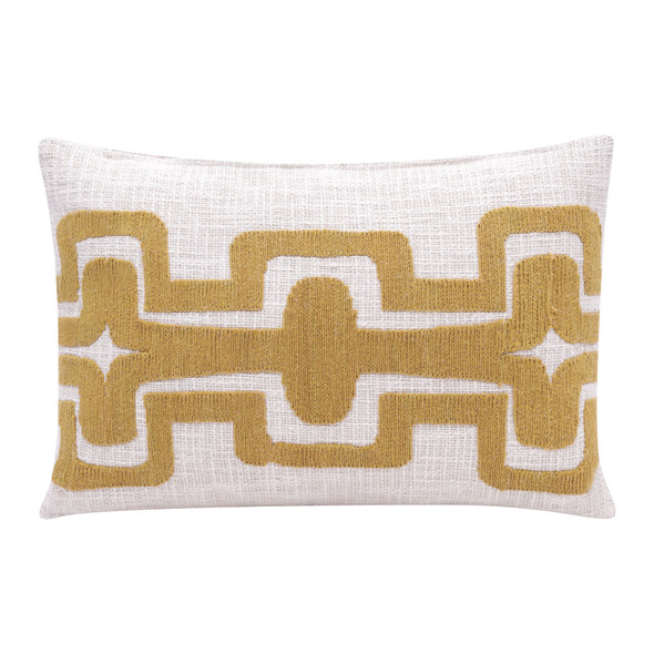 LR Home Stacy Garcia 08457 Ochre Ivory Pillow