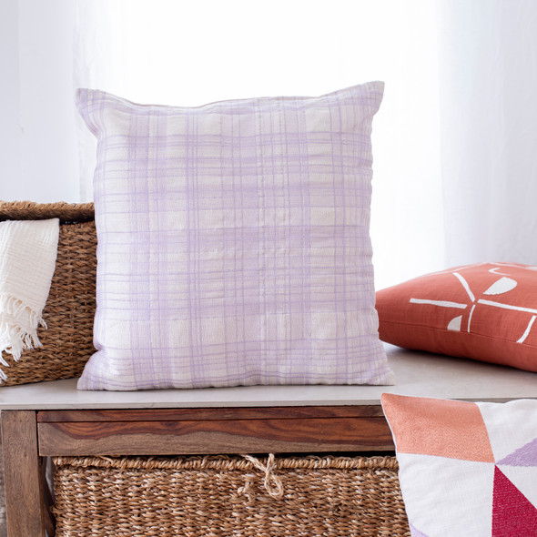 LR Home Stacy Garcia 08667 Ivory Lilac Pillow