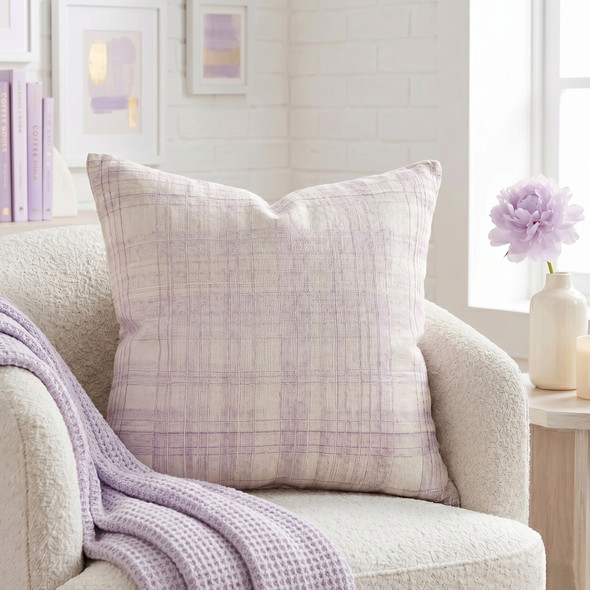 LR Home Stacy Garcia 08667 Ivory Lilac Pillow
