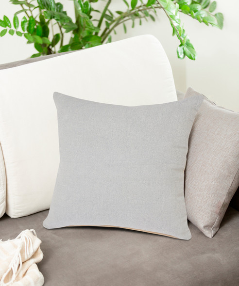 LR Home Sundaze 07674 Light Gray Micro Chip Gray Pillow