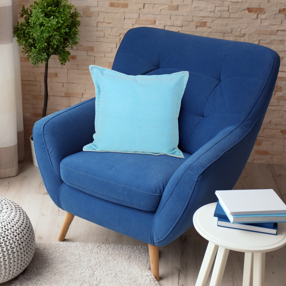 LR Home Vital 07843 Bright Blue Pillow