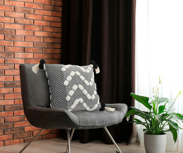 LR Home Zeal 07707 Black Gray Cream Pillow