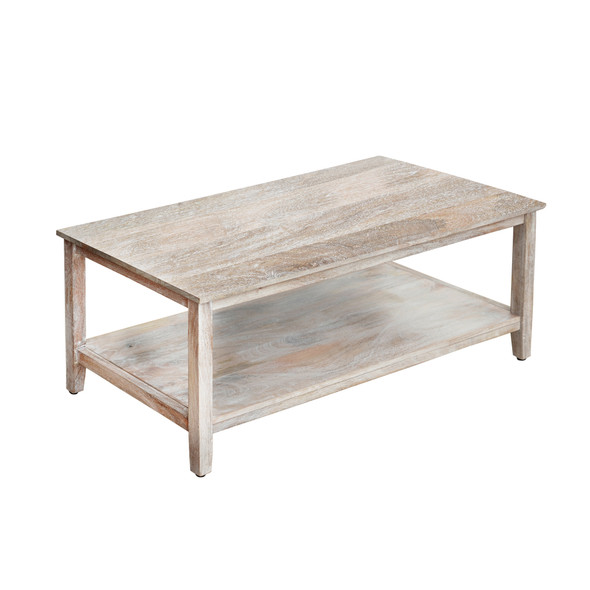 LR Home Luna 03923 Whitewashed Coffee Table