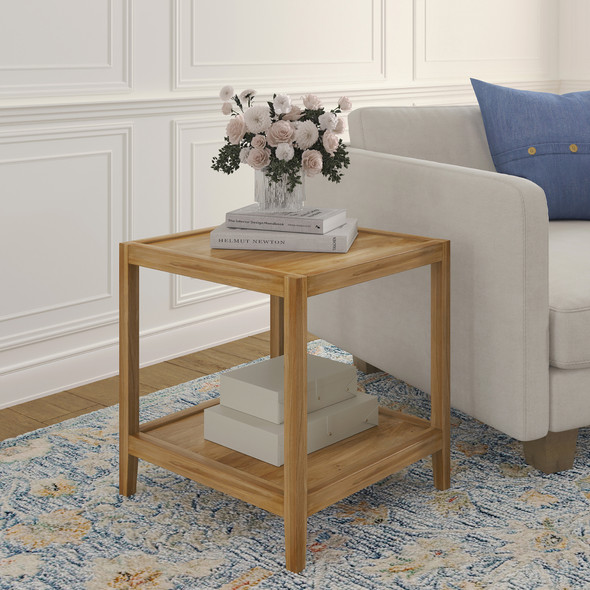 LR Home Malibu 03920 Light Brown Side Table