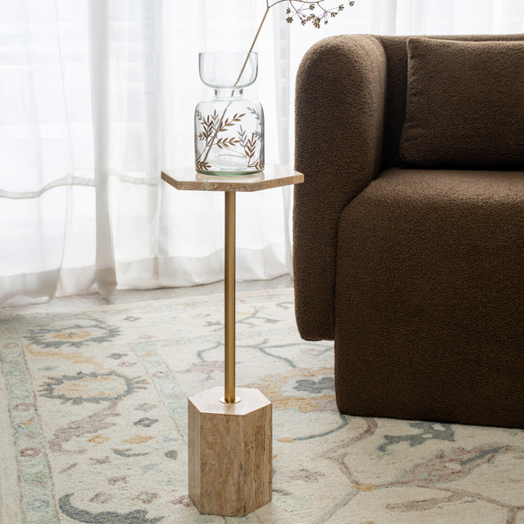 LR Home Martini 46083 Gold Drink Table