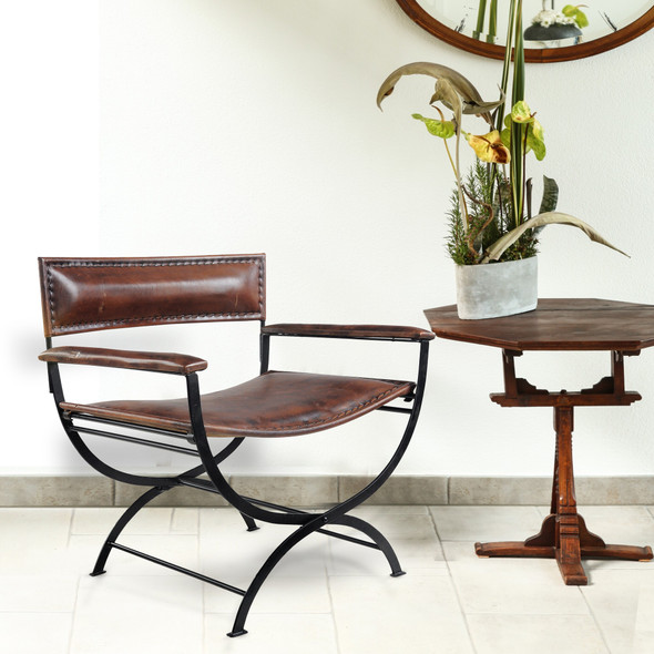 LR Home Coppola 35007 Brown Accent Chair