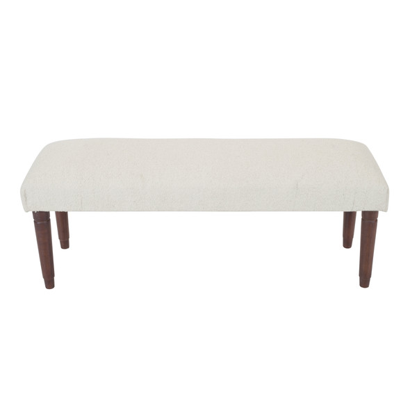LR Home Anastasia 46327 Cream Accent Bench