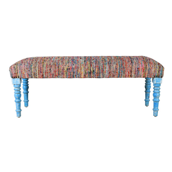 LR Home Chindi 99068 Rainbow Accent Bench