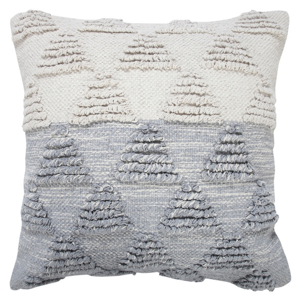 LR Home Luxe 07852 Heathered Gray Off-White Pillow