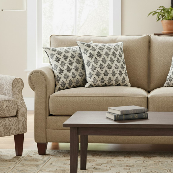 LR Home Memphis 07799 White Black Pillow