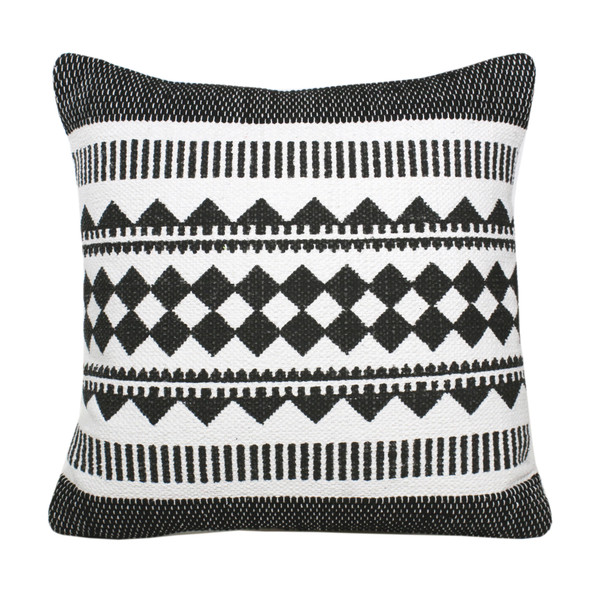 LR Home Mindy 07751 Black White Pillow