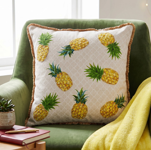 LR Home Panama 08049 Yellow Green Pillow