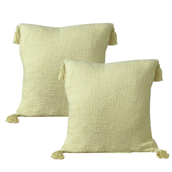 LR Home Seychelles 07868 Light Yellow Pillow
