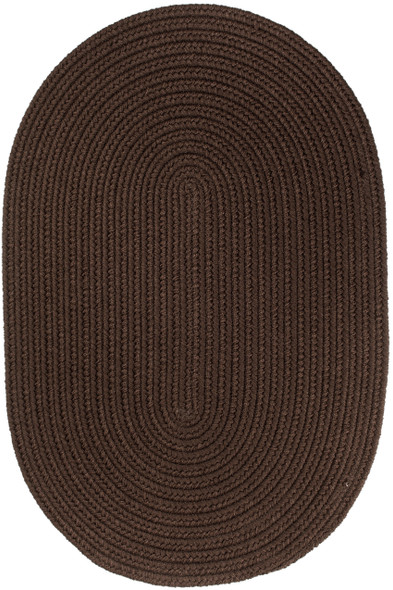 Rhody Solid Poly S011 Brown Area Rug