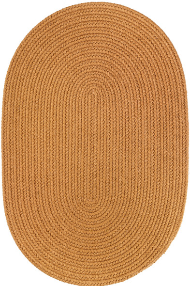 Rhody Solid Poly S036 New Gold Area Rug